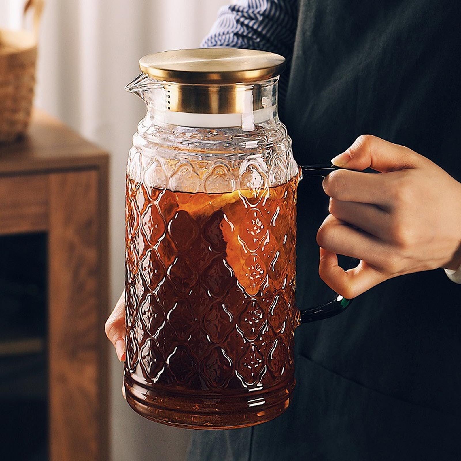 Amazon｜ガラスポット ガラスピッチャー お茶ポット 耐熱ガラス